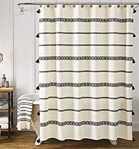 black and white shower curtain amazon|black and white shower curtain ideas.